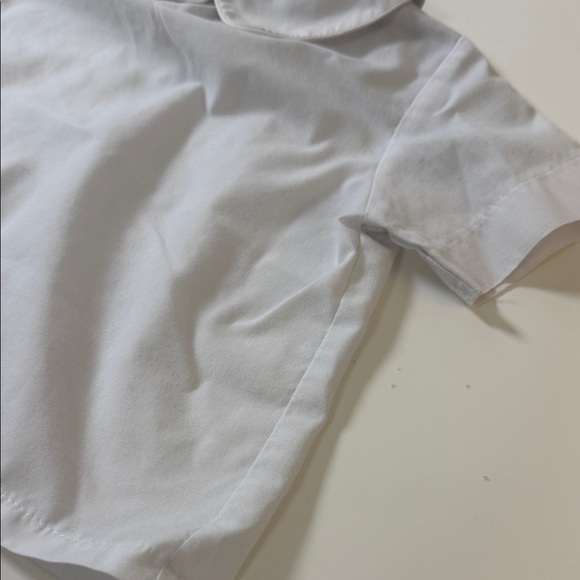 Classic White Peter Pan Collar Short Sleeve Top for Kids - Picture 5 of 7